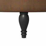 vidaXL Fauteuil à pantoufle Marron 56 5 x 70 x 110 cm Simili daim