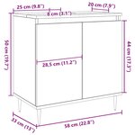 vidaXL Armoire de salle de bain chêne artisanal 58x33x60 cm