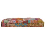 vidaXL Coussin de canapé sur palette Multicolore tissu