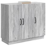 vidaXL Buffet Sonoma gris 89 x 34 5 x 77 cm Bois d'ingénierie