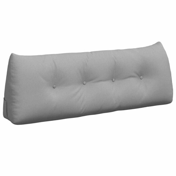 vidaXL Coussin de Dos Gris nuage 140 x 24 x 50 cm tissu