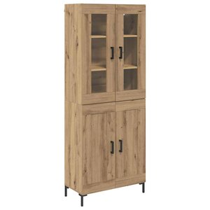 vidaXL Haut Armoire 2 Pièces Chêne artisanal Bois d'ingénierie