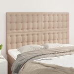 vidaXL Têtes de lit 4 Pièces Cappuccino 72x5x78/88 cm Similicuir
