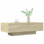 vidaXL Table basse chêne sonoma 100x49 5x31 cm bois d'ingénierie