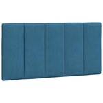 vidaXL Cadre de lit avec lumières LED bleu 100x200 cm velours