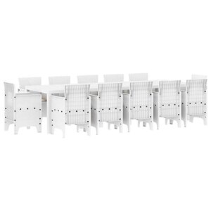 vidaXL Ensemble de salle à manger pour jardin 13 pc