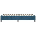 vidaXL Cadre de lit Bleu foncé 80x200 cm Velours