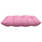 vidaXL Coussins de siège 2 Pièces Rose 40 x 40 x 6 cm tissu
