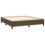 vidaXL Sommier à lattes de lit avec matelas Marron foncé 180x200 cm