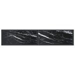 vidaXL Table console Marbre noir 160x35x75 5 cm Verre trempé