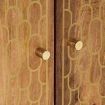 vidaXL Armoire lavabo de salle de bain bois massif de manguier