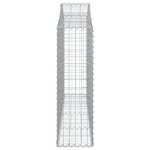 vidaXL Paniers à gabions arqués 25 Pièces 200x30x100/120 cm Fer galvanisé