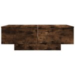 vidaXL Table basse Chêne fumé 90x60x31 cm Bois d'ingénierie
