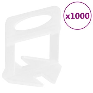 vidaXL Clips de nivellement de carreaux 1000 Pièces 3 mm