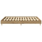 vidaXL Cadre de lit sans matelas chêne artisanal 140x200 cm