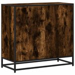 vidaXL Bibliothèque chêne fumé 80 5x35x76 cm bois d'ingénierie