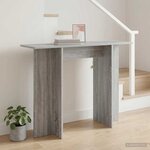 vidaXL Table console Sonoma gris 100 x 30 x 75 cm Bois d'ingénierie