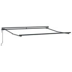 vidaXL Cadre d'auvent Réglable Anthracite 3 5 x 2 5 m Acier