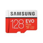 Samsung EVO Plus MB-MC128G - Carte mémoire flash (adaptateur microSDXC vers SD inclus(e)) - 128 Go - UHS-I U3 / Class10