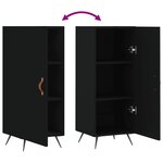 vidaXL Buffet Noir 34 5x34x90 cm Bois d'ingénierie