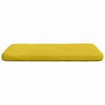 vidaXL Coussins de siège 4 Pièces Jaune 40 x 40 x 3 cm Velours