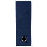 Boîte de classement carton toilé exacompta dos 9 cm bleue marine - lot de 5 - bleu marine
