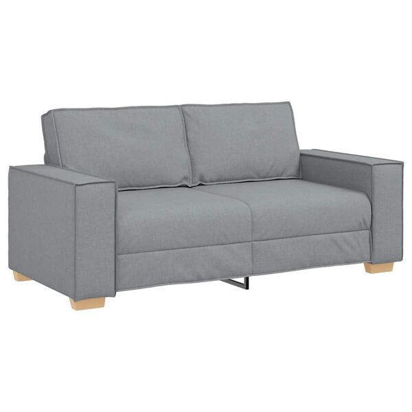 vidaXL Canapé 2 places Gris clair 180x78x84 cm Tissu