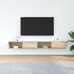 vidaXL Meubles TV 2 Pièces chêne sonoma 100x31x25 5 cm bois d'ingénierie