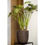 Capi Jardinière Nature Rib 35x34 cm Marron foncé