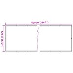 vidaXL Écran de balcon Anthracite 120x600 cm Tissu Oxford