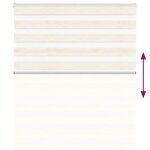 vidaXL Store zèbre beige marbré largeur du tissu 130 9 cm polyester