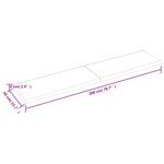 vidaXL Dessus de table marron foncé bois chêne massif traité