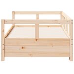 vidaXL Lit de jour sans matelas 90x200 cm bois de pin massif