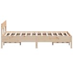 vidaXL Cadre de lit sans matelas 140x190 cm bois de pin massif