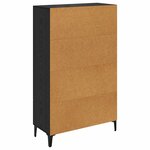 vidaXL Haut Armoire avec tiroir Chêne noir 70 x 31 x 115 cm