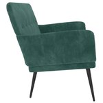 vidaXL Banc Vert foncé 108x79x79 cm Velours