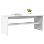 vidaXL Meuble TV Blanc 100 x 35 x 40 cm Bois d'ingénierie