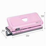 Perforateur multi-trous pour agenda  rose RAPESCO