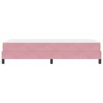 vidaXL Lit à ressorts avec matelas Rose 80 x 220 cm tissu