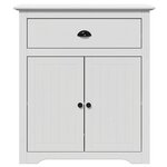 vidaXL Armoire de couloir BODO blanc 80x35x90 cm