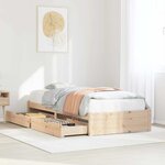 vidaXL Cadre de lit sans matelas 100x200 cm bois massif de pin