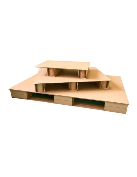 (lot de 5 palettes) palette carton 800 x 600 x 100mm