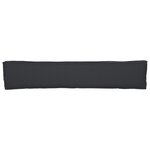 vidaXL Coussins de Pallette pour Banc 2 Pièces Noir 200x40x8 cm Tissu Oxford