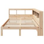 vidaXL Lit bibliothèque sans matelas 135x190 cm bois de pin massif