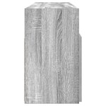 vidaXL Meuble TV avec lumières LED Sonoma gris 120x30x50 cm