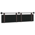 vidaXL Tête de lit suspendue Marron foncé Tissu
