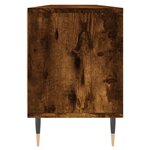 vidaXL Meuble TV chêne fumé 150x30x44 5 cm bois d'ingénierie