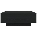 Table basse vidaXL avec lumières LED Chêne noir 80x80x31 cm