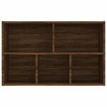 vidaXL Bibliothèque/Buffet chêne marron 50x25x80 cm bois d'ingénierie