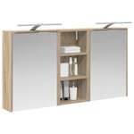 vidaXL Ensemble de Meubles de Salle de Bain 3 Pièces 116 x 16 x 62 5 cm